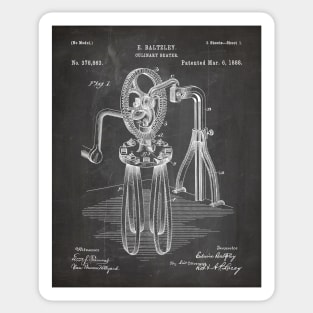 Egg Beater Patent - Baker Cook Chef Kitchen Décor Art - Black Chalkboard Sticker